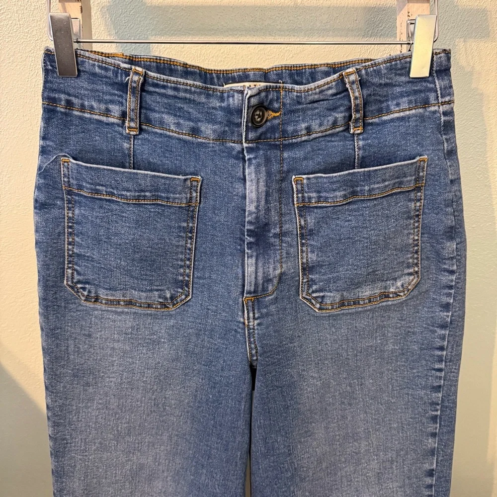 Bagatelle Women Wide Leg Jeans Size 28 Stretch High Waist - Picture 2 of 11